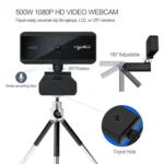 HXSJ S3 500W 1080P Adjustable 180 Degree HD Automatic Focus PC Camera with Microphone - Image 4