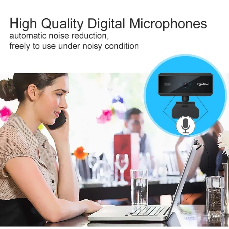 PC0861B_5.webp HXSJ S3 500W 1080P Adjustable 180 Degree HD Automatic Focus PC Camera with Microphone - Image 6