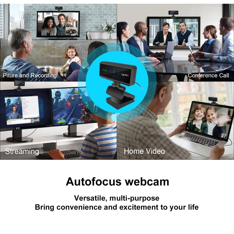 PC0861B_9.webp HXSJ S3 500W 1080P Adjustable 180 Degree HD Automatic Focus PC Camera with Microphone - Image 10