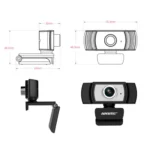 Aoni C33 Beauty FHD 1080P IPTV WebCam Teleconference Teaching Live Broadcast Computer Camera with Microphone, Drive-free Plug and Play - Image 4