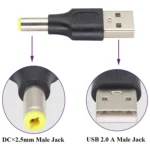 10 PCS 5.5 x 2.5mm Male to USB 2.0 Male DC Power Plug Connector - Image 4