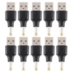 10 PCS 4.0 x 1.7mm Male to USB 2.0 Male DC Power Plug Connector