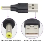 10 PCS 4.0 x 1.7mm Male to USB 2.0 Male DC Power Plug Connector - Image 4