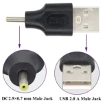 10 PCS 2.5 x 0.7mm Male to USB 2.0 Male DC Power Plug Connector - Image 4