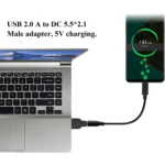 10 PCS 5.5 x 2.1mm Male to USB 2.0 Male DC Power Plug Connector - Image 6
