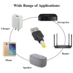 10 PCS 5.5 x 1.7mm Male to USB 2.0 Male DC Power Plug Connector - Image 5