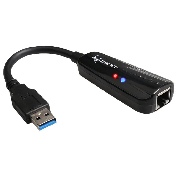 PC0956_1.webp DIE WU TXA042 Realtek 8153 USB 3.0 to Gigabit Ethernet RJ45 LAN 10/100/1000Mbps Network Card Adapter - Image 2