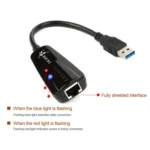 DIE WU TXA042 Realtek 8153 USB 3.0 to Gigabit Ethernet RJ45 LAN 10/100/1000Mbps Network Card Adapter - Image 3