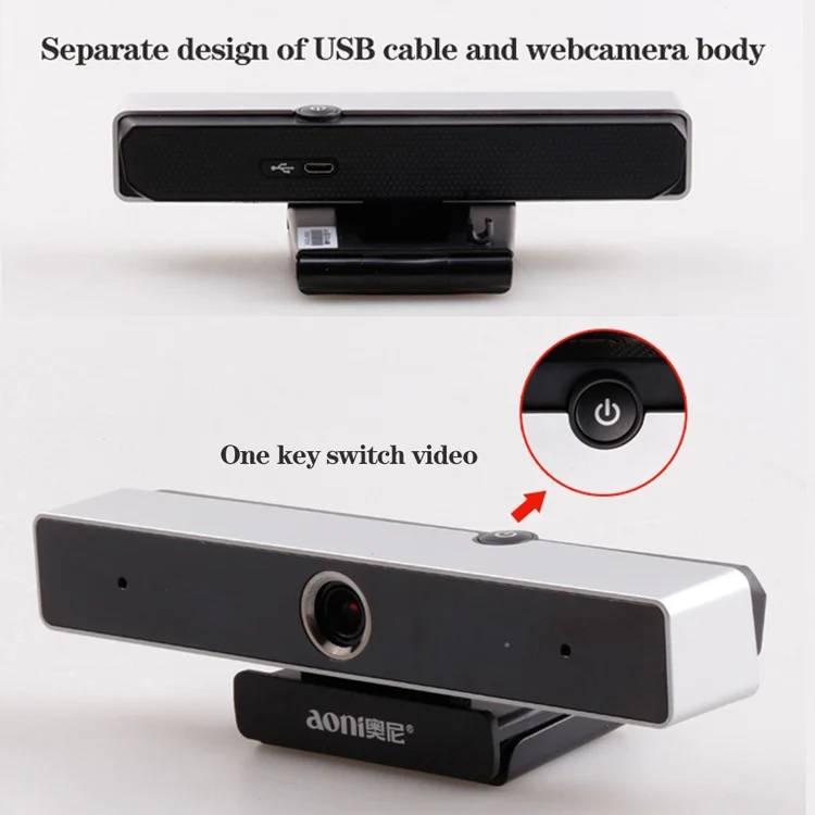 PC0980_2.webp aoni C90 1080P HD Business Smart Computer Camera with Microphone - Image 3