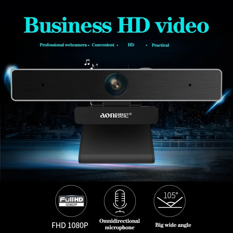 PC0980_4.webp aoni C90 1080P HD Business Smart Computer Camera with Microphone - Image 5