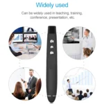 2.4GHz Wireless Laser PowerPoint Page Turning Pen Multimedia Wireless Presentation Projection Pen with USB Receiver, Remote Control Distance: 30m - Image 7