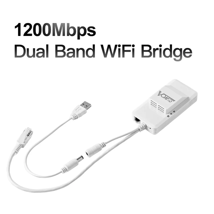 PC1014_1.webp VONETS VAP11AC 5G / 2.4G Mini Wireless Bridge with Fan Version 300Mbps + 900Mbps WiFi Repeater, Support Video Surveillance & Control(White) - Image 2