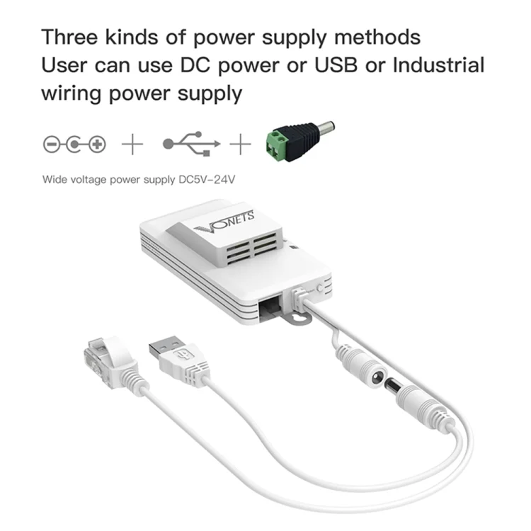 PC1014_3.webp VONETS VAP11AC 5G / 2.4G Mini Wireless Bridge with Fan Version 300Mbps + 900Mbps WiFi Repeater, Support Video Surveillance & Control(White) - Image 4