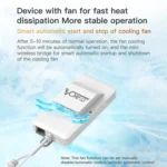 VONETS VAP11AC 5G / 2.4G Mini Wireless Bridge with Fan Version 300Mbps + 900Mbps WiFi Repeater, Support Video Surveillance & Control(White) - Image 7