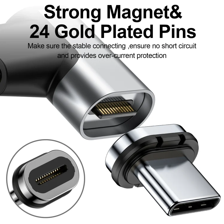 PC1046_2.webp Gold Plated Pins USB-C / Type-C Magnetic Adapter - Image 3