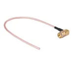 RP-SMA Male Nut Bulkhead Pigtail 2.5mm Cable, Length: 20cm - Image 3