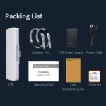 COMFAST CF-E312A Qualcomm AR9344 5.8GHz 300Mbps/s Outdoor ABS Wireless Network Bridge with POE Adapter - Image 18