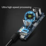 ORICO W5P-U2-100 USB 2.0 Desktop HUB with 100cm Micro USB Cable Power Supply - Image 6