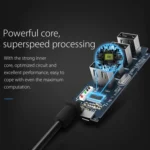 ORICO W5P-U2-100 USB 2.0 Desktop HUB with 100cm Micro USB Cable Power Supply - Image 10