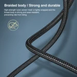 Ugreen Type-C / USB-C to Type-B Printer Nylon Braid Connect Data Cable, Length: 1.5m - Image 4