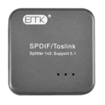 EMK 1 Input 3 Output Digital Optical Audio SPDIF Toslink Splitter Adapter - Image 2