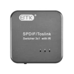EMK SPDIF/TosLink Digital Optical Audio 3x1 Switcher with IR Controller - Image 2