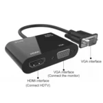 Onten 5138HV 1080P VGA to HDMI + VGA Adapter with Audio - Image 3