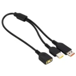 Big Square (First Generation) Female to Lenovo YOGA 3 & Big Square (First Generation) Male Interfaces Power Adapter Cable for Lenovo Laptop Notebook, Length: about 30cm - Image 2