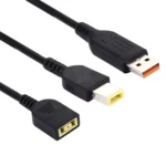 Big Square (First Generation) Female to Lenovo YOGA 3 & Big Square (First Generation) Male Interfaces Power Adapter Cable for Lenovo Laptop Notebook, Length: about 30cm - Image 3