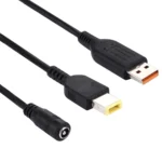 5.5x2.1mm Female to Lenovo YOGA 3 & Big Square (First Generation) Male Interfaces Power Adapter Cable for Lenovo Laptop Notebook, Length: about 30cm - Image 3