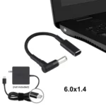 6.0 x 1.4mm Elbow to USB-C / Type-C Adapter Nylon Braid Cable - Image 5