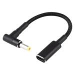 PD 100W 18.5-20V 4.8 x 1.7mm Elbow to USB-C / Type-C Adapter Nylon Braid Cable - Image 2