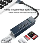 15102 5 in 1 USB-C / Type-C to USB3.0 + SD / TF Card Reader HUB Adapter - Image 4