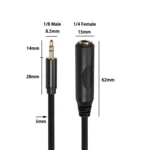 3662B 6.35mm Female to 3.5mm Male Audio Adapter Cable, Length: 1.5m - Image 6