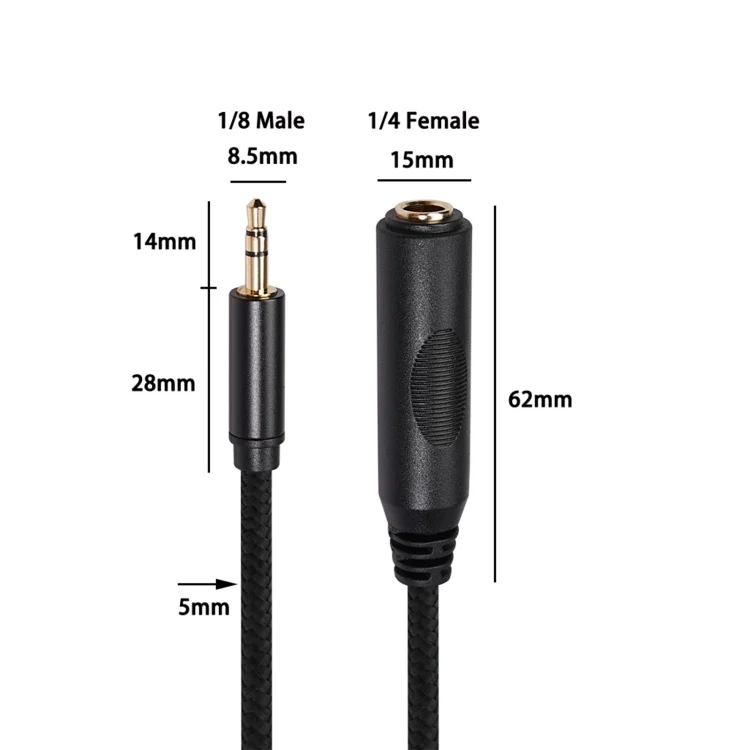 PC1220_5.webp 3662B 6.35mm Female to 3.5mm Male Audio Adapter Cable, Length: 3m - Image 6
