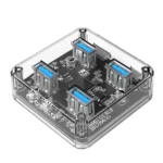 ORICO MH4U-100 USB 3.0 Transparent Desktop HUB with 100cm Micro USB Cable - Image 2