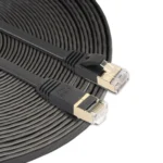 15m CAT7 10 Gigabit Ethernet Ultra Flat Patch Cable for Modem Router LAN Network - Built with Shielded RJ45 Connectors