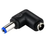 DC 5521 Male  to DC  5521 Female Connector Power Adapter for Laptop Notebook, 90 Degree Right Angle Elbow - Image 2