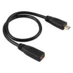 30cm 1080P Micro HDMI Female to Male Gold-plated Connector Adapter Cable - Image 2