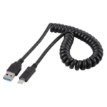 1.5m High Speed USB 3.0 Male to USB-C / Type-C Male Retractable Spring Extension Cable - Image 2