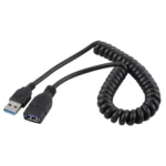 1.5m High Speed USB 3.0 Male to Female Retractable Spring Extension Cable - Image 2