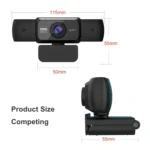 HXSJ S5 1080P Adjustable HD Video Webcam PC Camera with Microphone - Image 13