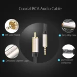 UGREEN 3.5mm to RCA Audio Cable Xiaomi Mi 1/2 TV Digital SPDIF Cable, Length: 2m - Image 7