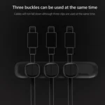 Baseus USB Cable Clip Desk Tidy Organiser Wire Lead Holder with Adhesive Backed - Image 11
