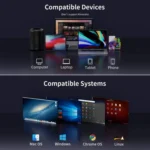 Type-C / USB-C Male to RJ45 Female  + Type-C / USB-C Female + USB Female Adapter Converter - Image 7