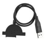 Slim SATA 13 Pin Female to USB 2.0 Adapter Converter Cable for Laptop ODD CD DVD Optical Drive, Cable Length: about 45cm - Image 2