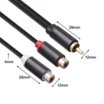 3686MFF-03 RCA Male to Dual RCA Female Audio Adapter Cable - Image 3