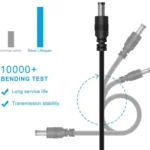12 in 1 DC Power Cord USB Multi-Function Interchange Plug USB Charging Cable(Black) - Image 4