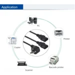 10A 250V 3 Pin Computer PC Power Cable, Length: 1.8m, AU Plug - Image 4