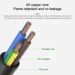 10A 250V 3 Pin Computer PC Power Cable, Length: 1.8m, AU Plug - Image 5